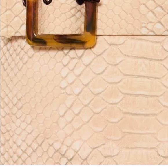 Croc Belted Plunge One-Piece Swimsuit - Picture 3 of 3